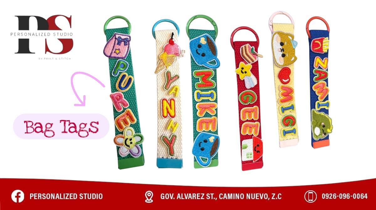 Decorative bag tags